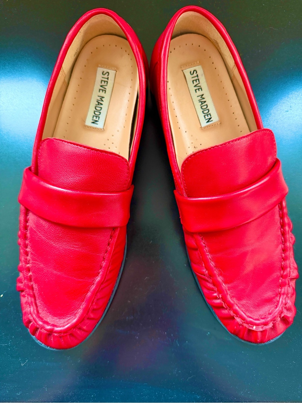 Steve Madden Cherry Red “Ridley”Penny Loafer - NWOT